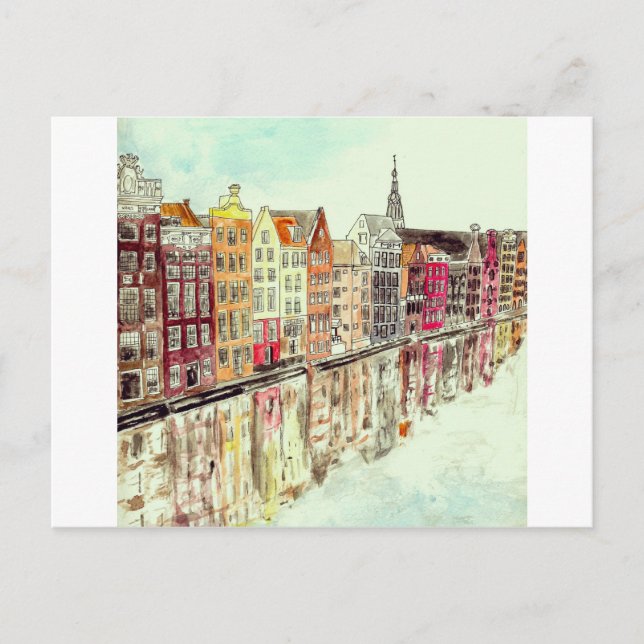 Amsterdam Postkarte (Vorderseite)