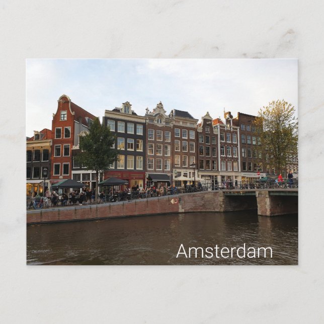 Amsterdam Postkarte (Vorderseite)