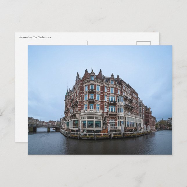 Amsterdam Postkarte (Vorne/Hinten)