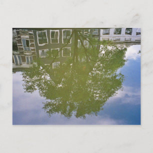 Amsterdam Reflektion Postcard Postkarte