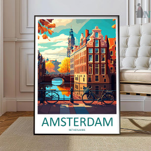 Amsterdam Reise Druck Wandkunst Amsterdam Wand Han Poster