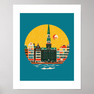 Amsterdam Reise Poster