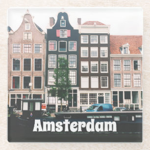 Amsterdam-Reiseandenken Glasuntersetzer