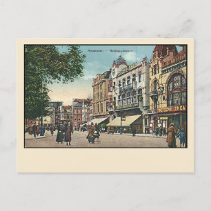 Amsterdam Rembrandtplein Postcard Anfang der 1900e Postkarte
