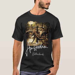 Amsterdam Retro Design Niederlande Holland Amste T-Shirt
