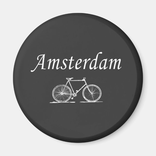 Amsterdam Retrorad Magnet (Vorne)