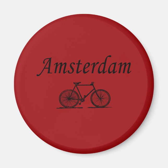 Amsterdam Retrorad Magnet (Vorne)