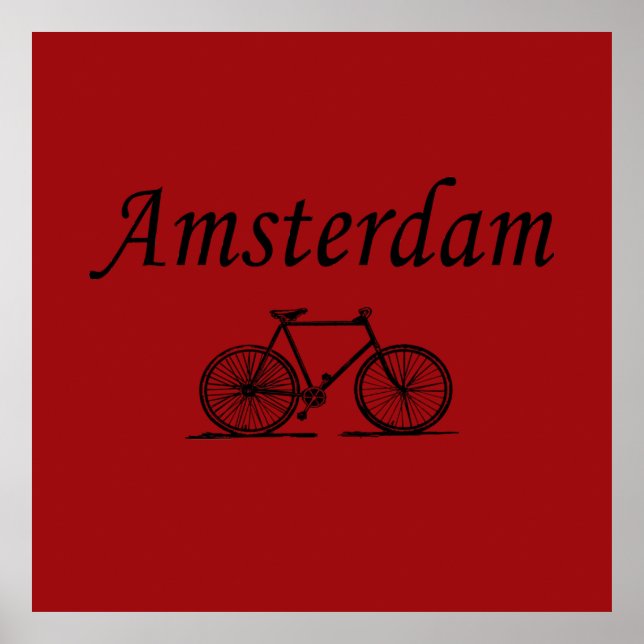 Amsterdam Retrorad Poster (Vorne)