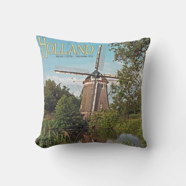Amsterdam - Rogen-Windmühle Des 1100 Kissen (Vorderseite)