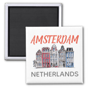 Amsterdam Row Houses Magnet