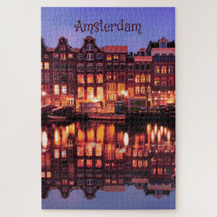 Amsterdam Row Houses on Canal Puzzle