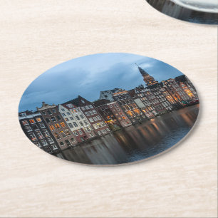 Amsterdam Runder Pappuntersetzer