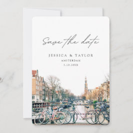 Amsterdam Save the Date Hochzeitseinladung Einladung