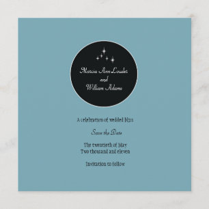 Amsterdam Save the Date: Powder Blue Date
