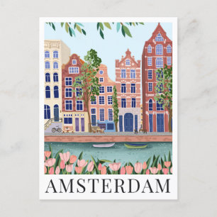 Amsterdam Seeufer Stadtansicht Reisevorführung Postkarte