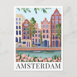 Amsterdam Seeufer Stadtansicht Reisevorführung Postkarte