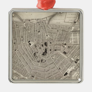 Amsterdam Silbernes Ornament