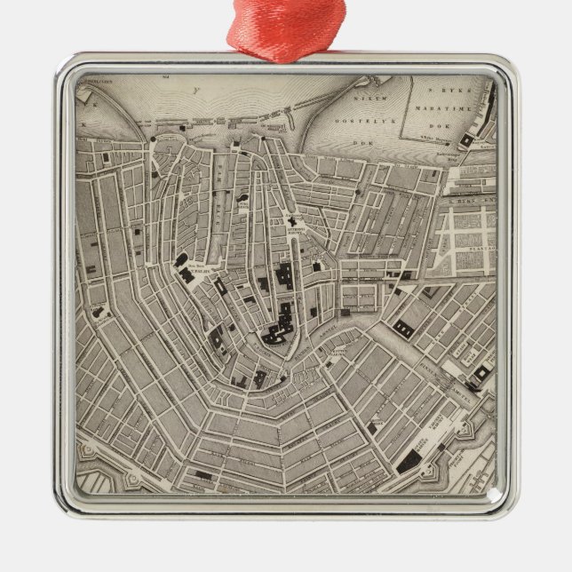 Amsterdam Silbernes Ornament (Vorne)