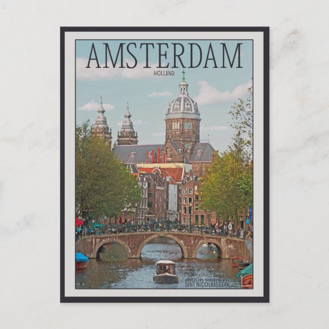 Amsterdam - Sint Nicolaaskerk Postkarte (Vorderseite)