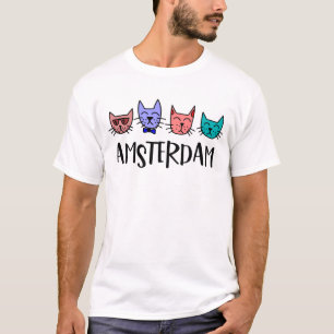 Amsterdam Skyline Cat T - Shirt