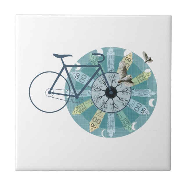 Amsterdam skyline fliese (Vorderseite)