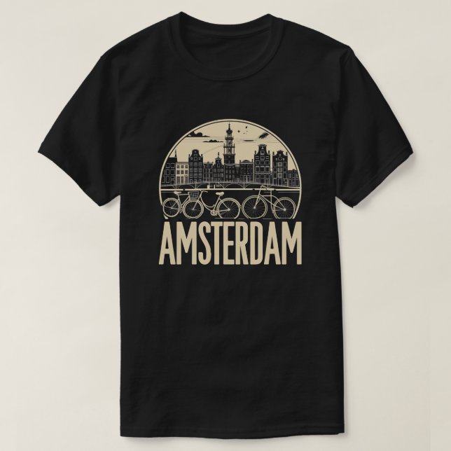 Amsterdam Skyline T-Shirt (Design vorne)
