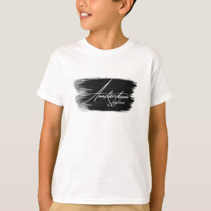 Amsterdam Skyline Writing T-Shirt