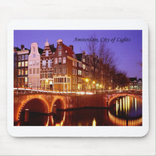 Amsterdam, Stadt der Lichter (durch St.K.) Mousepad