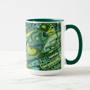 Amsterdam-Stadt-Struktur-Karte Tasse