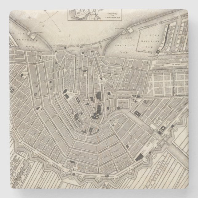 Amsterdam Steinuntersetzer (Vorderseite)