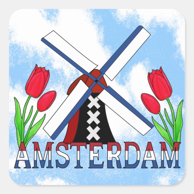 Amsterdam Sticker (Vorderseite)