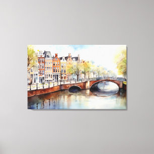 Amsterdam, Stretched Canvas Print Leinwanddruck