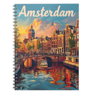 Amsterdam Sunset Serenity: Canal Cruise Notizblock