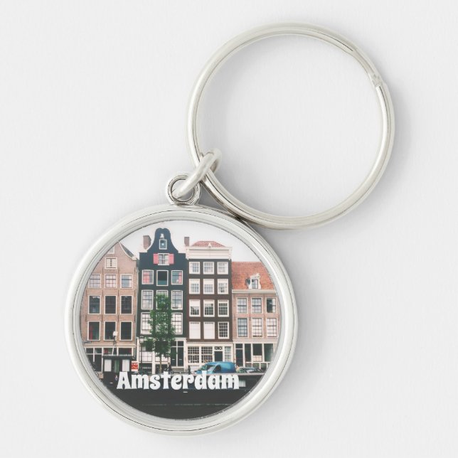 Amsterdam Travel Souvenir Schlüsselanhänger (Vorne)