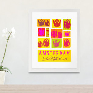 Amsterdam Tulips Niederlande Holland Poster