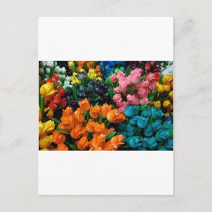 Amsterdam Tulips Postkarte
