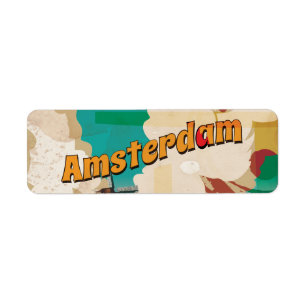 Amsterdam Vintage Reiseplakat