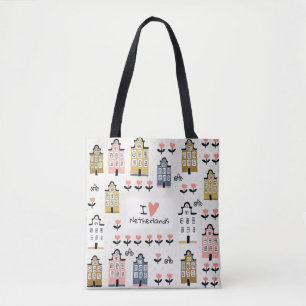 Amsterdam Vintage: Traditionelle Stadtillustration