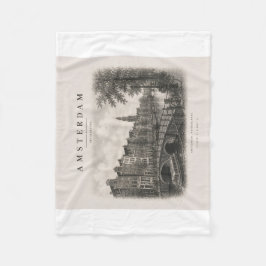 Amsterdam | Vintage Travel City Design Fleecedecke