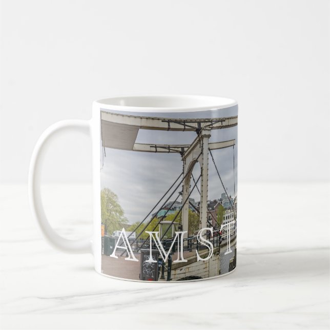 Amsterdam Walter Suskind Bridge View Tasse (Links)