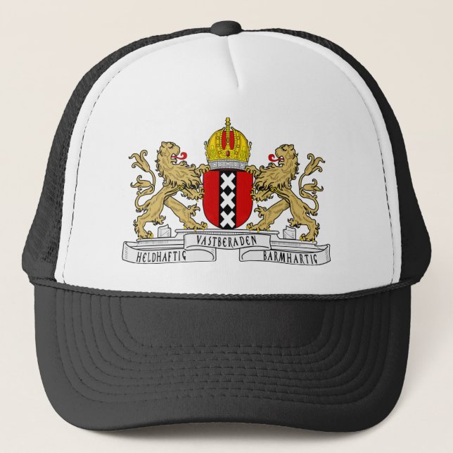 Amsterdam-Wappen Truckerkappe (Vorderseite)