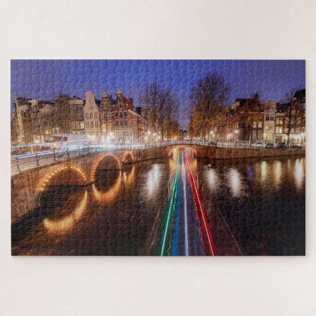 Amsterdam Waterways Jigsaw Puzzle Niederlande (Horizontal)