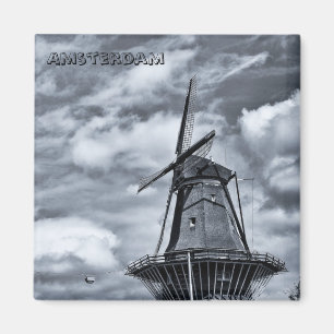 Amsterdam - Windmill, Holland (Kühlschrankmagnet) Magnet
