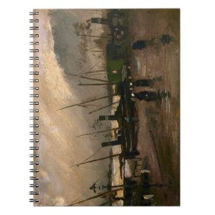 Amsterdamer Fischerhafen Sturm von Vincent Gogh Notizblock