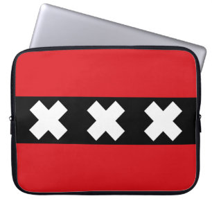 Amsterdamer Flagge Laptopschutzhülle