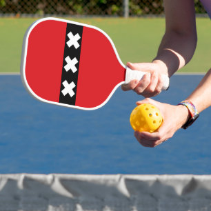 Amsterdamer Flagge Pickleball Schläger