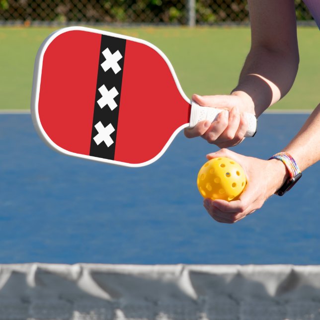 Amsterdamer Flagge Pickleball Schläger (InSitu)