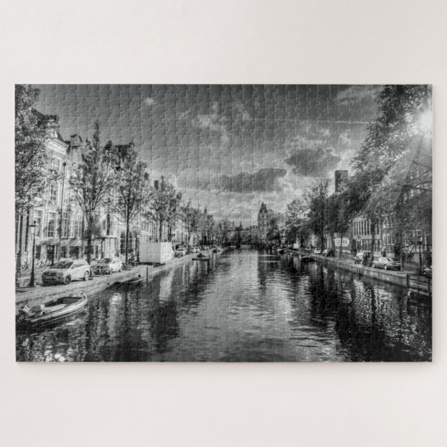 Amsterdamer Kanalpuzzle Puzzle (Horizontal)
