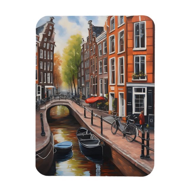 Amsterdamer Ölmalerei Magnet (Vertikal)