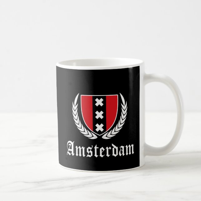 Amsterdamer Wappen Kaffeetasse (Rechts)
